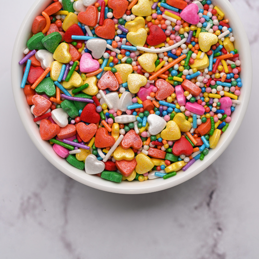 Rainbow Hearts Fiesta Sprinkles