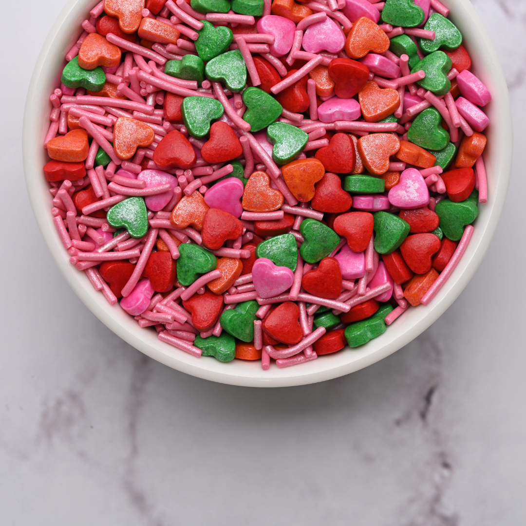 Sweet Passionfruit Hearts Sprinkles