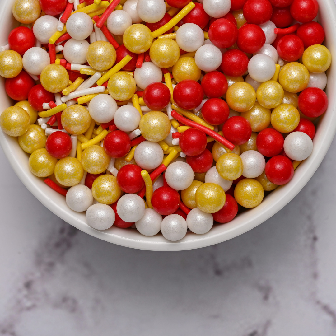 Vivid Amber Pearl Sprinkles